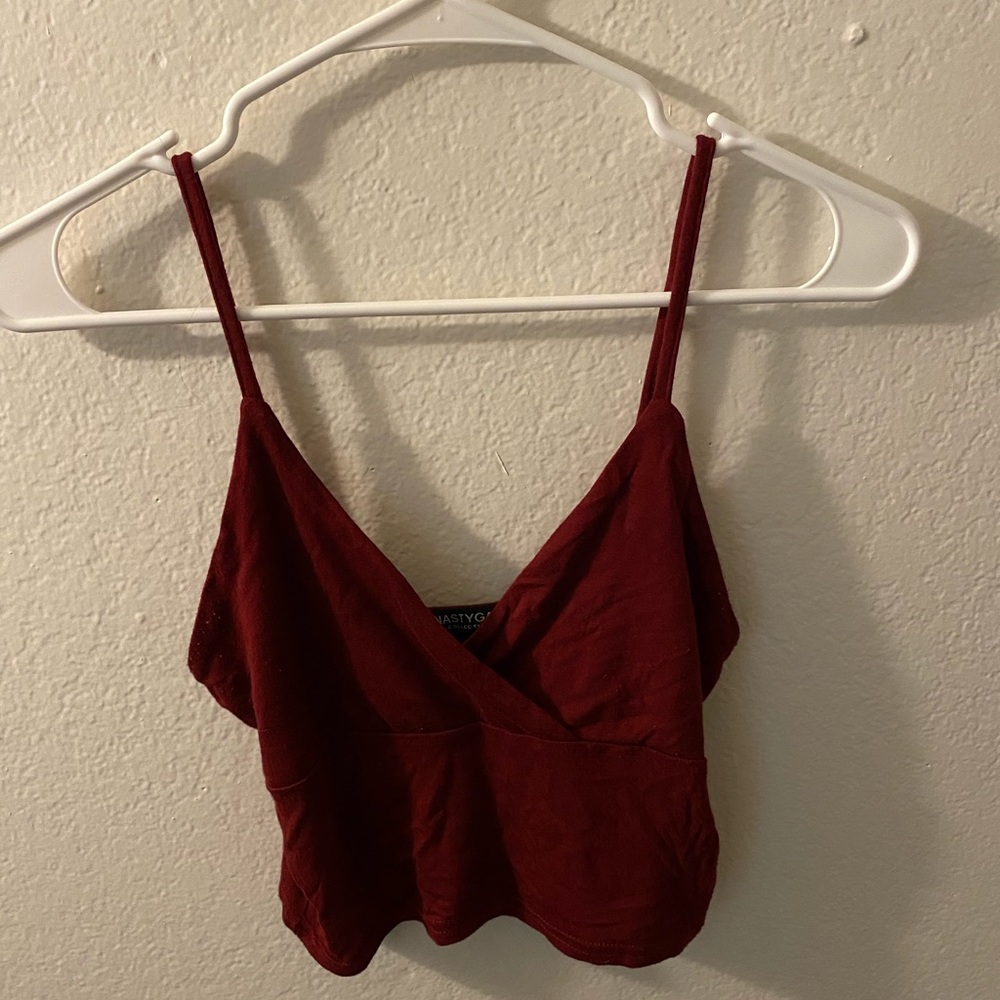 Maroon tank top